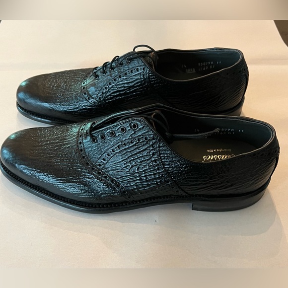 Vintage Footjoy Classics Genuine Sharkskin Oxford Shoes Size 14 - Picture 4 of 14